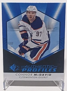 2022-23 SP Authentic Profiles Blue #AP-1 Connor McDavid Edmonton Oilers - Picture 1 of 2