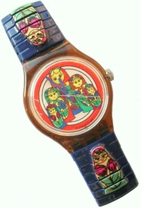 Swatch AUTOMATICO GK204 Matrioska Orologio Watch vintage Atlanta game 1996 NUOVO - Imagen 1 de 7
