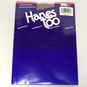 Hanes Too Control Top Sandalfoot Style I37 Size EF Barley There Pantyhose - Picture 1 of 5