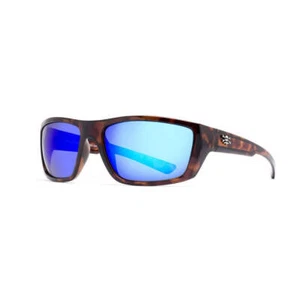 New Authentic Calcutta Shock Wave Sunglasses Tortoise Shell Frame/ Polarized Blu - Picture 1 of 3