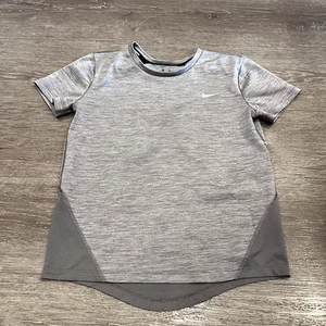 Nike Womens Shirt Extra Small Gray Logo Athletic Runnng Ladies Fitness Outdoor - Picture 1 of 12