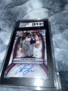 2025 Topps Tribute - Tribute Autographs Tim Salmon Purple /50SGC 9.5 Auto 10 - Picture 1 of 5