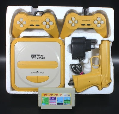 Juego de Consola Micro Genius S1-B Vintage Famiclone PAL Amarillo Foto 1 de 4