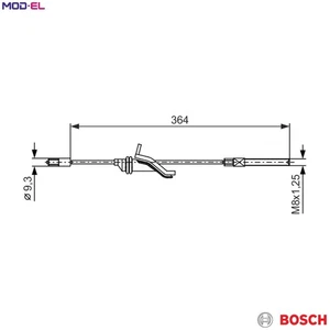 CABLE PULL PARKING BRAKE 1 987 482 371 FOR FORD GRAND/C-MAX/Van M1DD/B7DA 1.0L - Picture 1 of 9