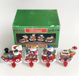 HOUSE OF LLOYD Christmas Around the World Elf Train Stocking Holder VTG - Picture 1 of 10
