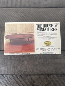 Kit de mesa de comedor para casa de muñecas Chippendale The House of Miniatures 40045 sellado - Imagen 1 de 2