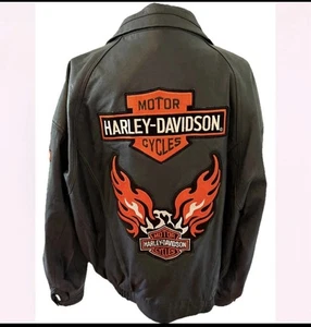 Giacca Harley Davidson in pelle vintage / XL - Foto 1 di 7