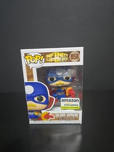 Funko Pop Infinity Warps #858 Soldier Supreme Amazon Exclusive Glow in Dark - Picture 1 of 6