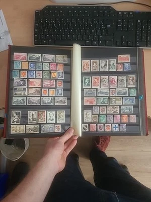 timbre de france Neuf Ancien Francs Sur 2 Pages D'album - Photo 1/3