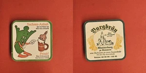 Burgbräu Wasserburg zu Pommern Sachsen-Anhalt Brauerei Bierdeckel Bier - Picture 1 of 1