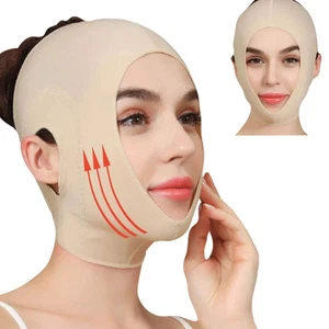 Faja Mentonera Post Chirurgico Mento Lifting Cinghia Mentoplastica Impacco Viso - Foto 1 di 6