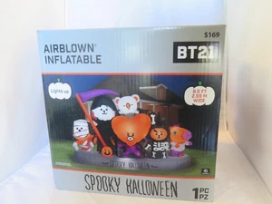 Line Friends BT21 Spooky Halloween 2023 luftgeblasen aufblasbar von Gemmy - Neu in Box - Bild 1 von 14