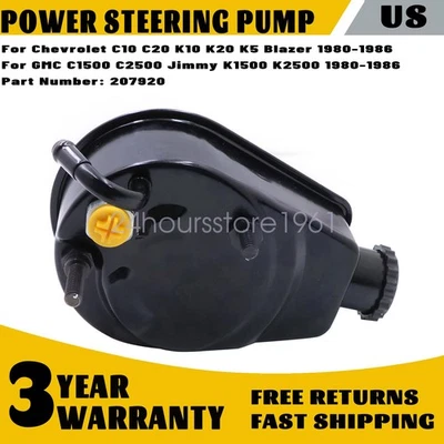 Bomba de dirección asistida 207920 compatible con GMC P2500 P3500 1980-1981 V1500 1987 R2500 1987 Foto 1 de 4