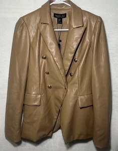 Women’s Rachel Zoe Blazer Brown Button ~Size Medium . - Picture 1 of 6