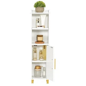 HOOBRO Small Bathroom Storage Cabinet, Narrow Corner Floor Cabinet with Door ... - Picture 1 of 8