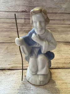 Lefton Vintage Porcelain Joseph Figurine Nativity Christmas 1735 Replacement 4” - Picture 1 of 5