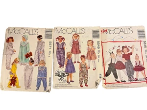 3 McCalls Vintage 90s kids  patterns uncut Toddler sz 2 pjs others sz 2 3  4 - Picture 1 of 6