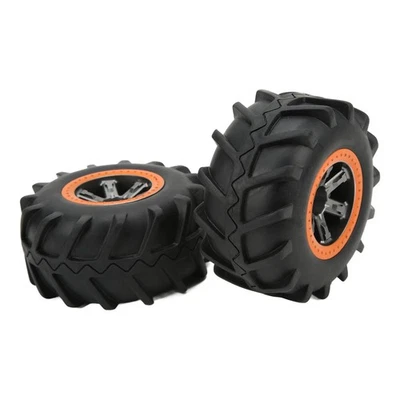 4x RC Car Tires Waterproof Skid Resistance RC Car Rubber Wheels For 1/12 1/10 RC - Bild 1 von 4