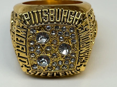 1978 TERRY BRADSHAW COMMEMORATIVE CHAMPIONSHIP RING STEELERS SIZE 11 Cover