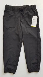 Old Navy Active Girls jogger pants stretch sz XS 5 black New - Picture 1 of 5