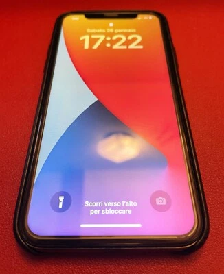 Apple iPhone X 64 GB - Black/Nero - Ottime condizioni - Immagine 1 di 4