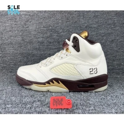 Nike Air Jordan 5 Retro Earth Sail Metallic Gold Women's Shoes DD9336-200 - Image 1 of 4