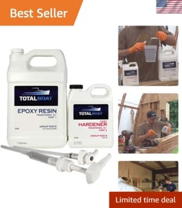 5:1 Epoxy Resin Kit Gallon, Fast Hardener, Marine Grade Epoxy for Fiberglass ... - Picture 1 of 10