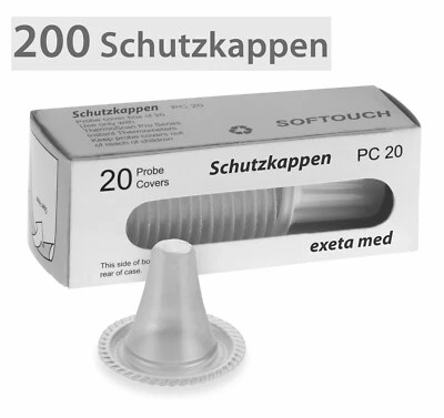 YAYAGO-SCHUTZKAPPEN 200 Stück Einmal-Schutzkappen Einmal Messfilter für Braun ThermoScan IRT 4045