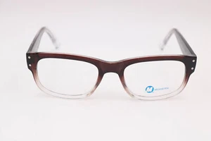 Moderne optische parallele grau verblassen rechteckige Brille Brillengestell 53-20-145 - Bild 1 von 6