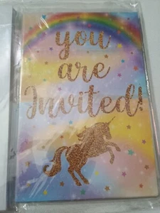 unicorn birthday party invitations - Picture 1 of 4