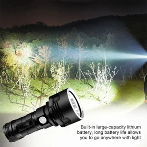 Super Bright USB Rechargeable L2 LED Flashlight 26650 Tactical Torch Lamp - Picture 1 of 8