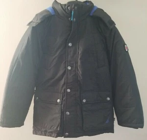 Nautica Youth Hooded Full-Zip Jacket Black Size XL (NEW) - Picture 1 of 4