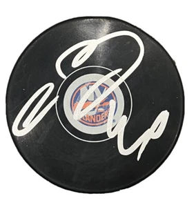 Semyon Varlamov Autographed Signed New York Islanders NHL Logo Puck - Picture 1 of 1