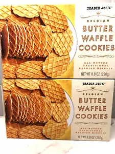 2 x Trader Joe's Belgian Butter Waffle Biscotti 8,8 once ciascuno - Foto 1 di 4