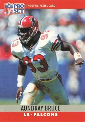 1990 Pro Set #30 AUNDRAY BRUCE Atlanta Falcons - Image 1 of 2
