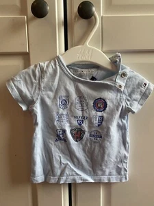 Tommy Hilfiger Baby T-Shirt 62-68 hellblau USA size 3-6 month Junge - Bild 1 von 3