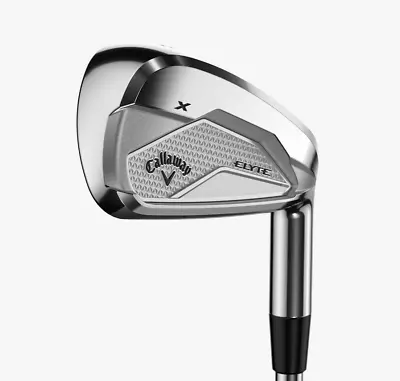 New Callaway Elyte X RH Irons 6-P+AW Denali Charcoal 65 Reg Flex In Stock SDS - Image 1 of 3