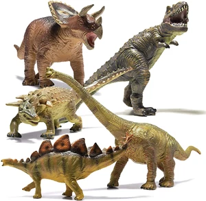 Jumbo Dinosaur Toys Set - 5 PCS Large, Realistic Dinosaur Toys for Kids - Lifeli - Picture 1 of 12