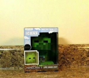 Minecraft ICONS Zombie Night Light Lamp 3D Character Figure Paladone #004 NEW - Picture 1 of 4
