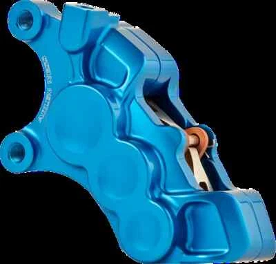 AN 6-Piston Fr Lt Brake Caliper 11.8in Blue Harley Ultra Limited Low 15-20 - Image 1 of 3