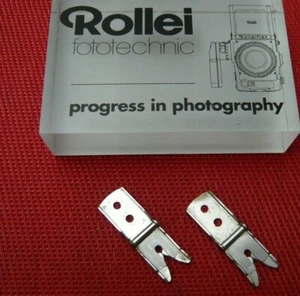 Rolleiflex ( Genuine) Scissor End Lugs For 2.8F,3.5F camera straps. Pair. - Picture 1 of 3