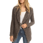 IRO Campbell Boucle Brown Open Front Monhair Blend Cardigan Jacket Size 38/ 8
