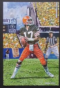 Brian Sipe Custom 4x6 Art Card Cleveland Browns The Kardiac Kids 1980 Team