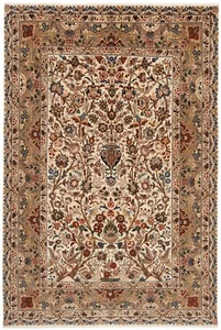 Kashmar Tissé à la Main Tapis de Perse 287x195 cm-Fine, Orient, Tapis, , Beige - Picture 1 of 14