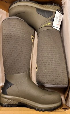 Irish Setter MudTrek 17" Neoprene Hunting Boots Rubber Olive Green Mens Size 14 - Image 1 of 4