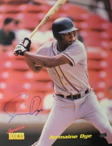 Jermaine Dye Autographed Signed Signature Rookies 8x10 Photo ATLANTA BRAVES - Picture 1 of 3