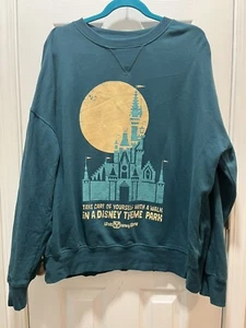 Disney World WDW Cinderella Castle Pullover Sweatshirt for Adults Large EUC - Picture 1 of 1