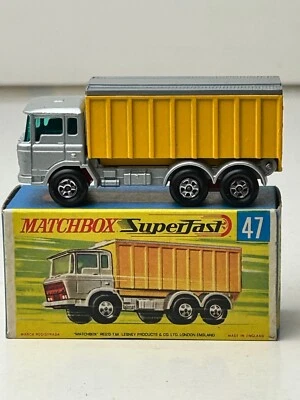 Matchbox Superfast No. 47 DAF Tipper Container Truck with Original Box, Nice - Image 1 of 4