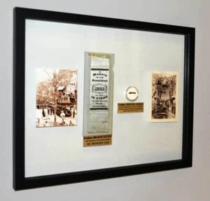 Rare 1865 LINCOLN Mourning CLOTH & Honor Guard ARM BAND, NEWSPAPER, Free SHIP! - Picture 1 of 14