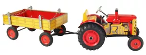 ZETOR tractor with Trailer - plastic discs, MADE IN CZECH REP. - Picture 1 of 1